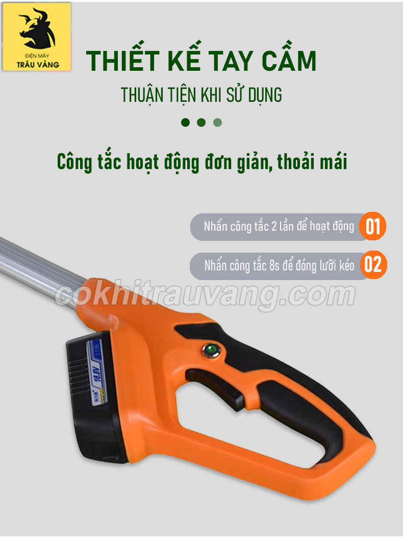 kéo cắt cành bằng pin trên cao