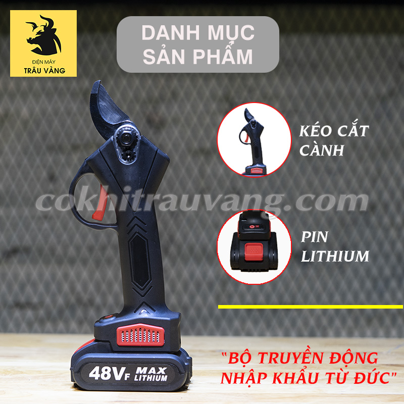 kéo cắt cành bằng pin