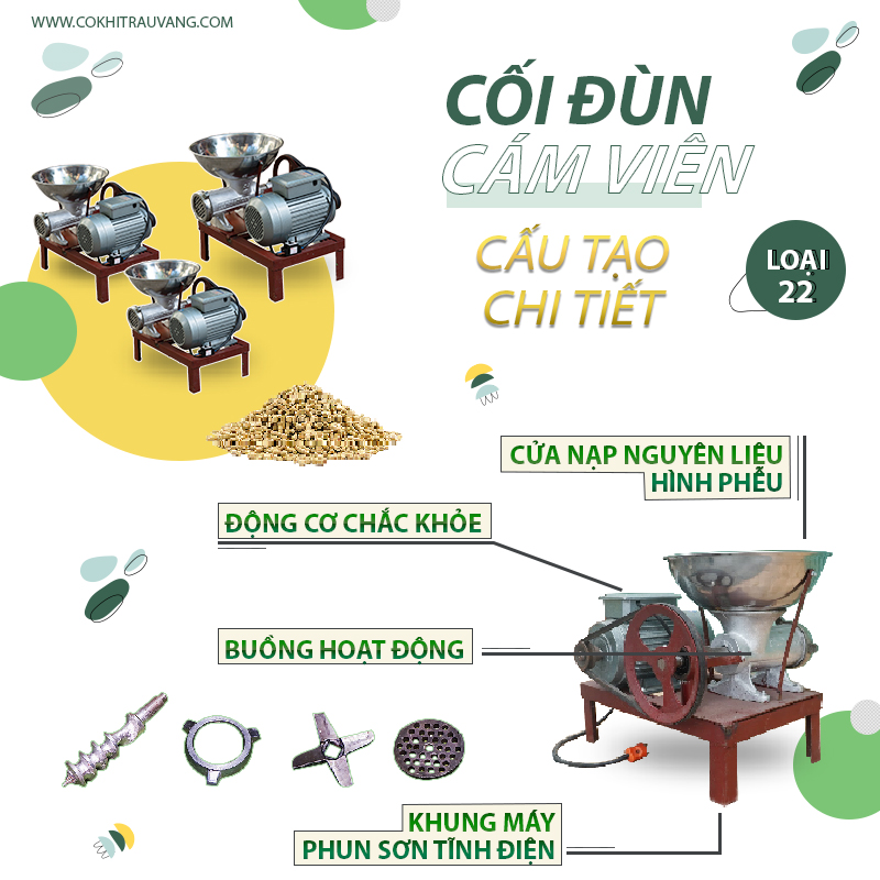 cấu tạo cối đùn cám viên