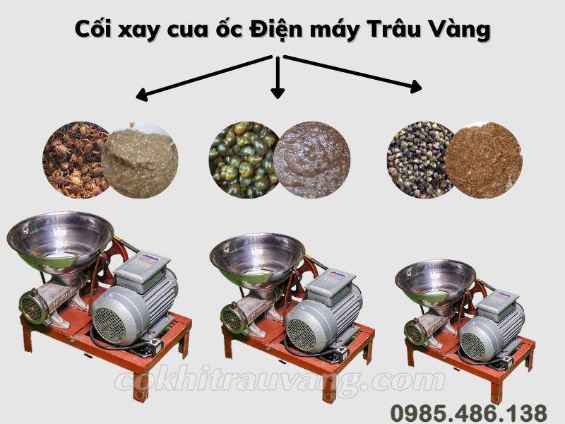 máy xay ốc bươu vàng