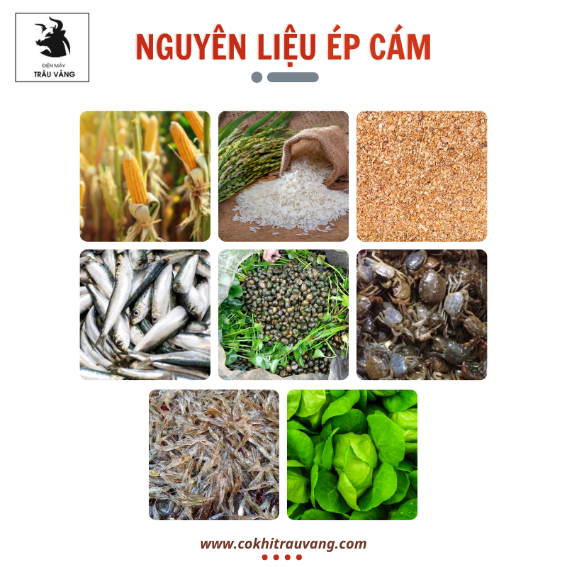 nguyên liệu ép cám viên