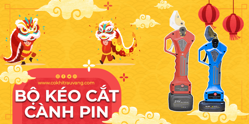 Kéo cắt cành bằng pin