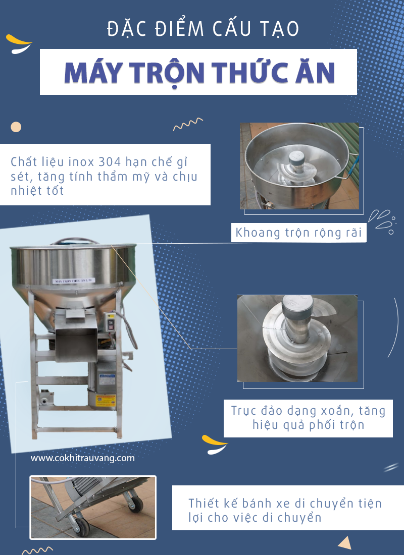 máy trộn thức ăn cho tôm