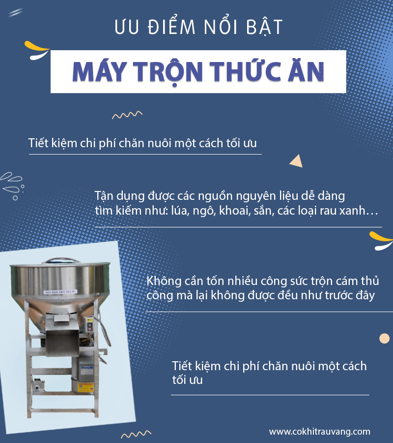 máy trộn thức ăn cho tôm