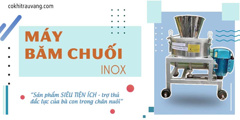 Máy thái rau chuối cho gà