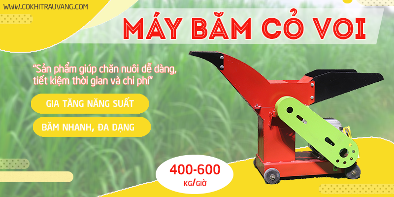 máy băm cỏ hạc đỏ