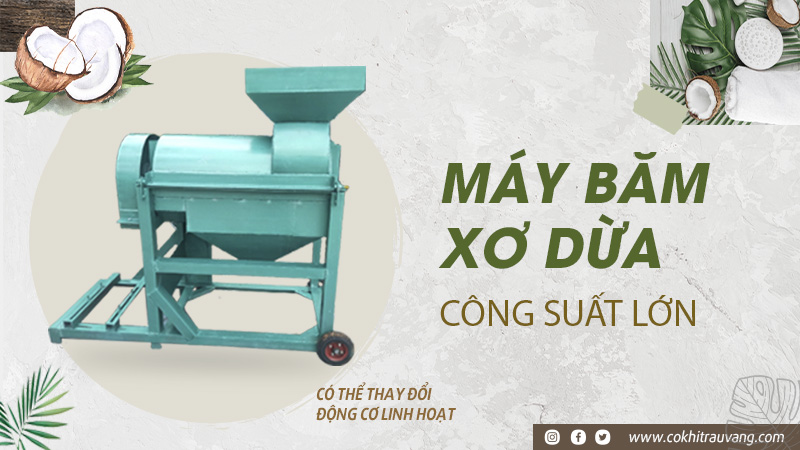 điện 3 pha cho máy xay xơ dừa công suất lớn