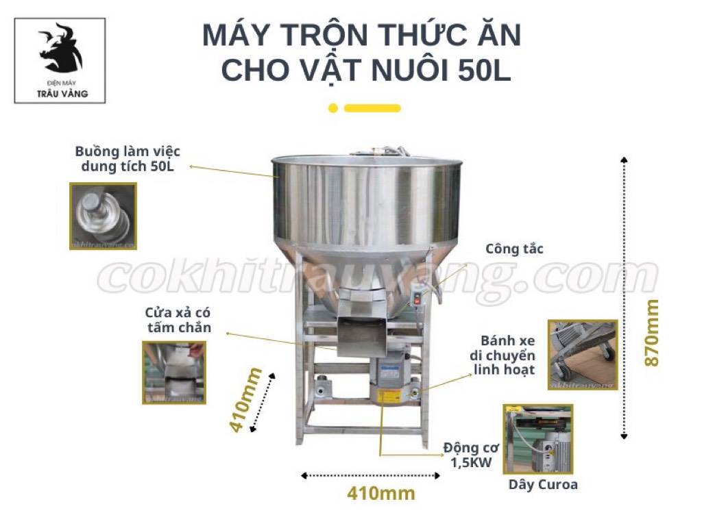 Máy trộn nguyên liệu