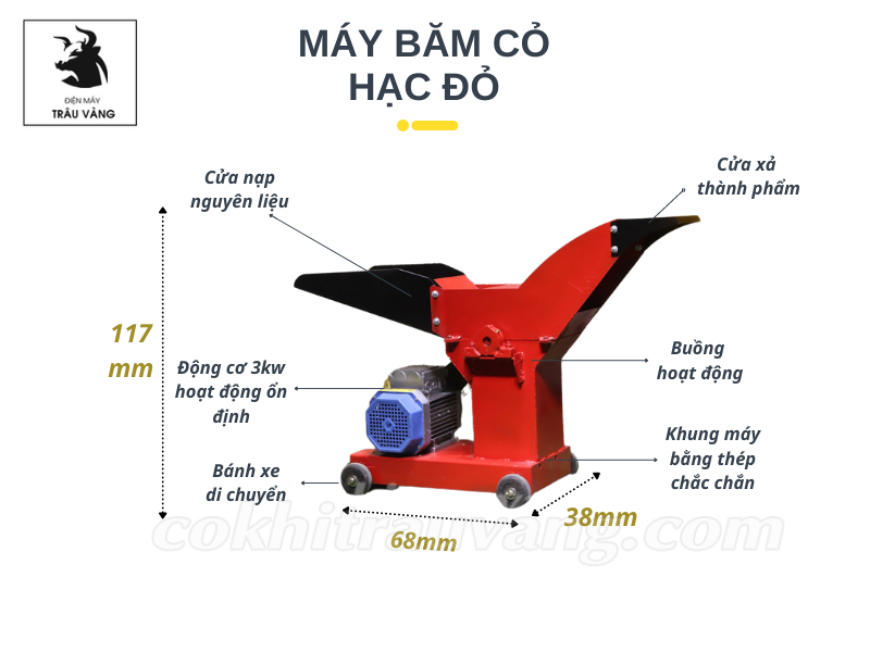 Máy băm cỏ cho bò giá rẻ