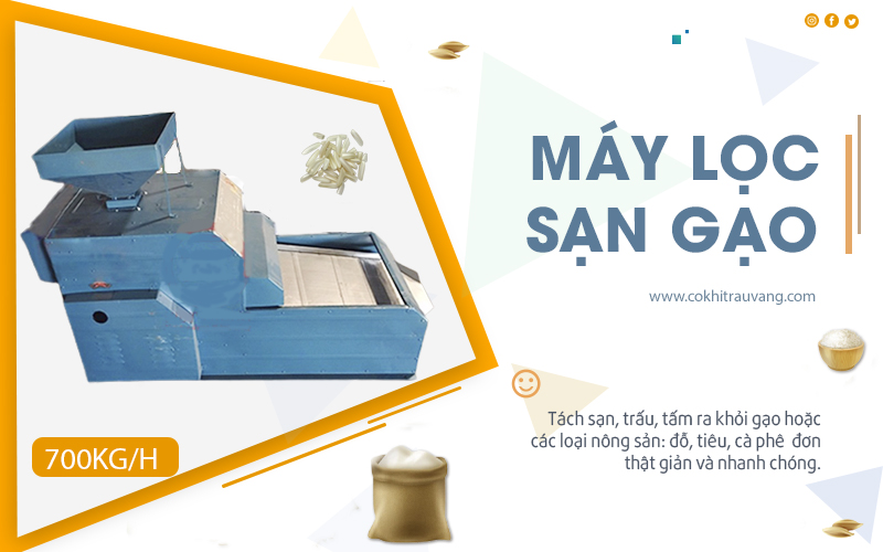 máy lọc sạn gạo