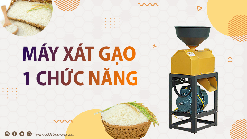 máy chà gạo 1 chức năng