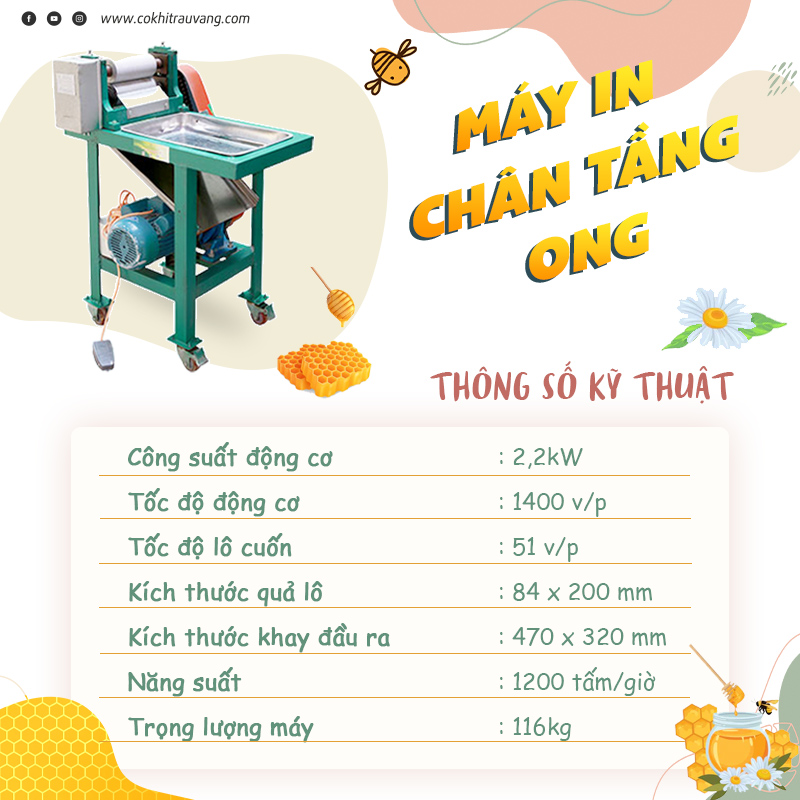 máy in chân tằng ong nội