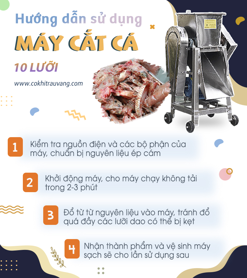 máy cắt cá 10 lưỡi