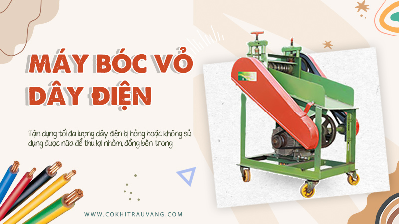 máy bóc  vỏ dây điện