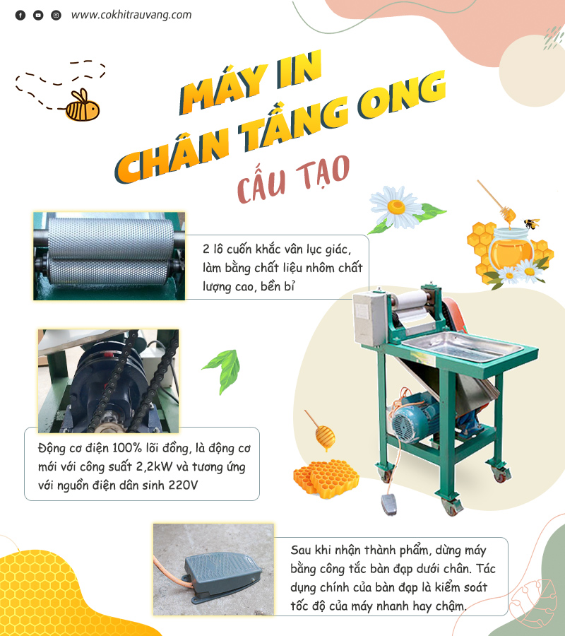 Máy in chân tầng ong nội