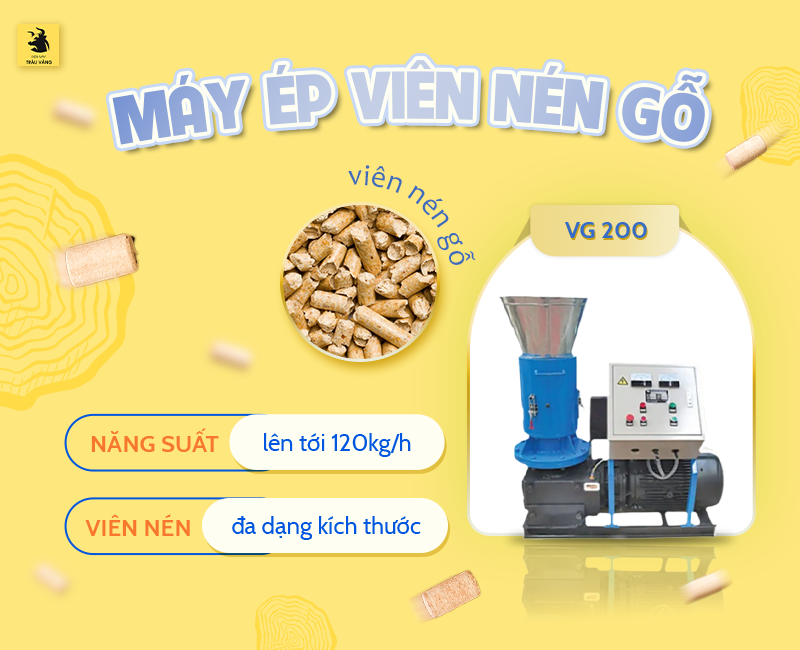 máy ép viên nén gỗ