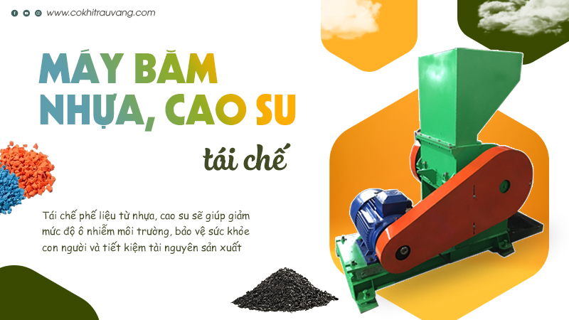 giá máy băm nhựa phế liệu