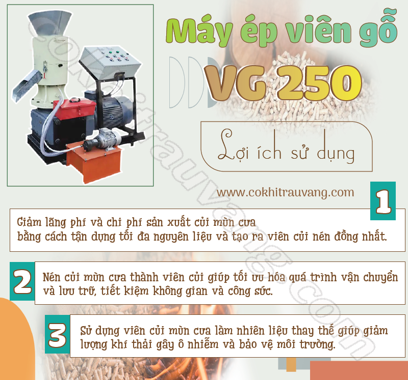 Máy ép viên gỗ