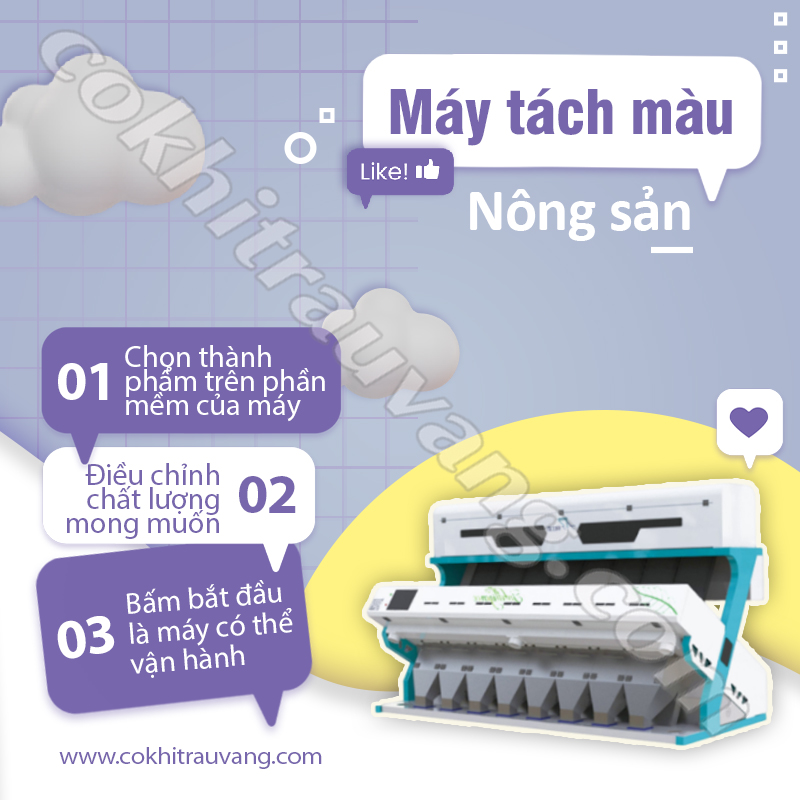 vận hành các loại máy tách màu