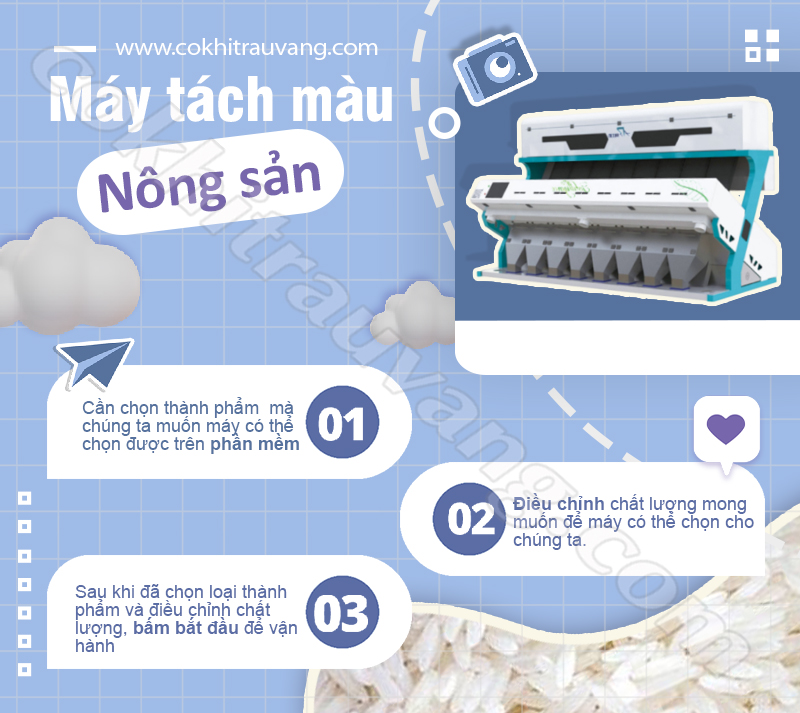 máy tách màu nông sản