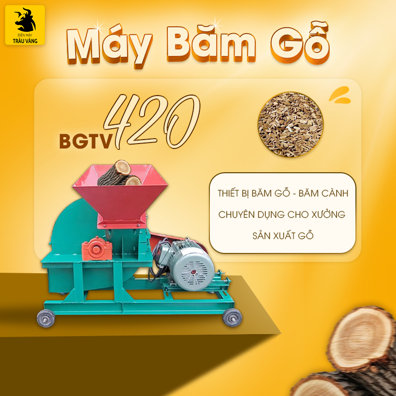 máy băm gỗ mini
