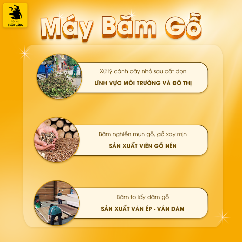 máy băm gỗ mini