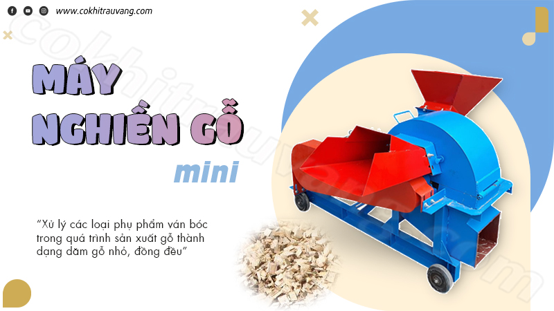 giá máy nghiền gỗ mini