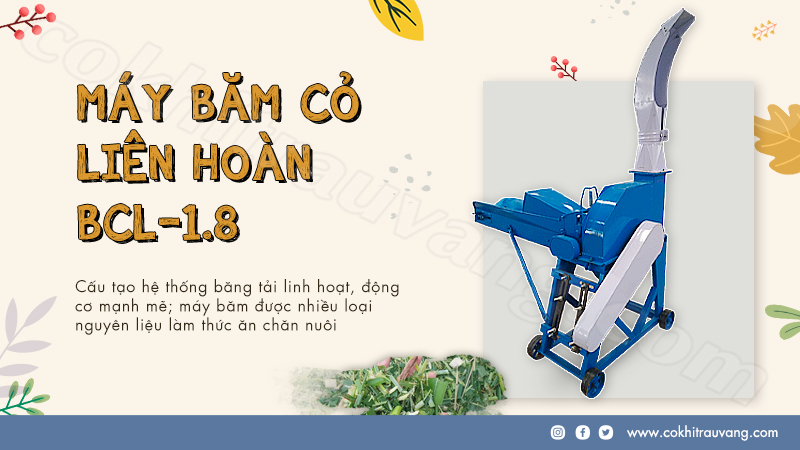 Máy cắt băm cỏ liên hoàn