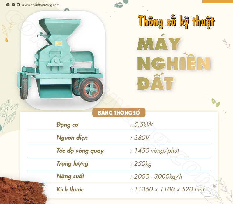 Máy nghiền đất