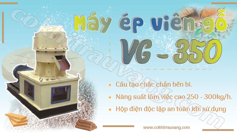 Máy ép mùn cưa thành khối