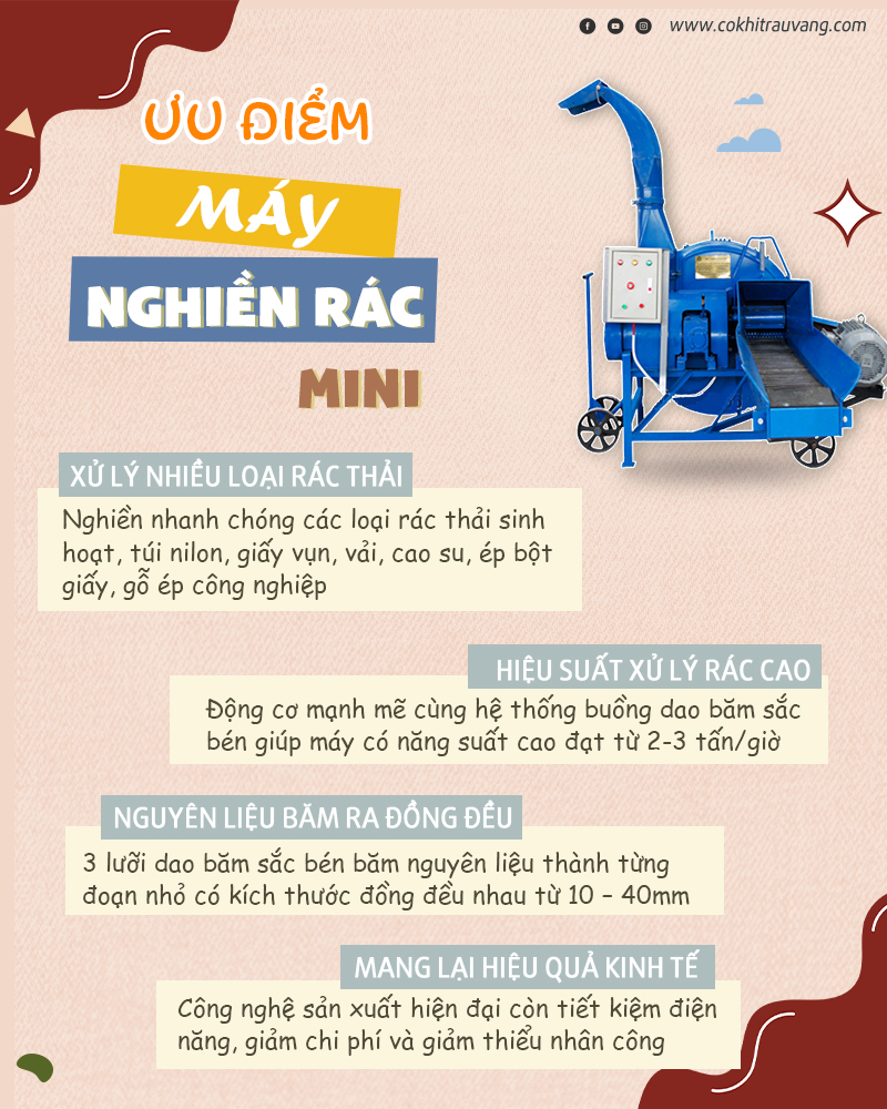 máy nghiền rác thải