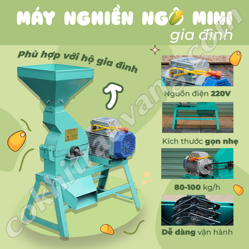 máy nghiền ngô mini gia đình